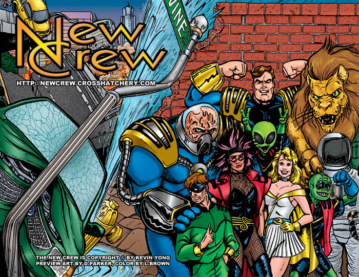 The New Crew by K.Yong, cover preview image by D.Parker and L.Brown